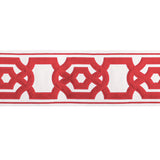 BRUNSCHWIG & FILS T8022102.19.0 CERISE TAPE RED TRIM - Eade's Wallpaper