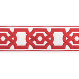 BRUNSCHWIG & FILS T8022102.19.0 CERISE TAPE RED TRIM - Eade's Wallpaper