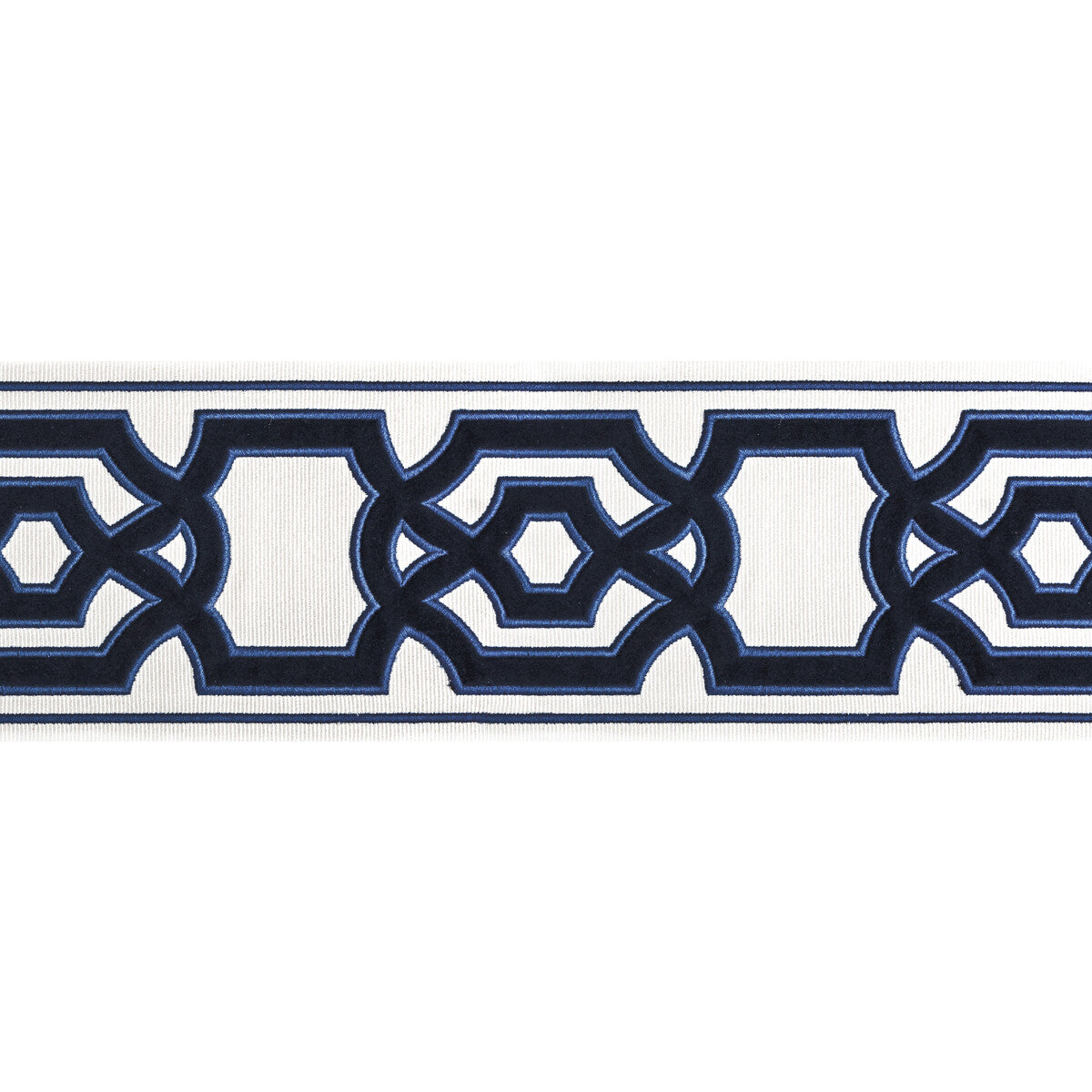 BRUNSCHWIG & FILS T8022102.50.0 CERISE TAPE NAVY TRIM - Eade's Wallpaper