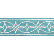 BRUNSCHWIG & FILS T8022104.13.0 ANAELLE TAPE AQUA TRIM - Eade's Wallpaper