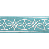 BRUNSCHWIG & FILS T8022104.13.0 ANAELLE TAPE AQUA TRIM - Eade's Wallpaper