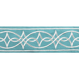 BRUNSCHWIG & FILS T8022104.13.0 ANAELLE TAPE AQUA TRIM - Eade's Wallpaper