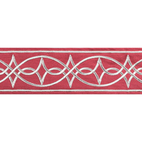 BRUNSCHWIG & FILS T8022104.19.0 ANAELLE TAPE RED TRIM - Eade's Wallpaper