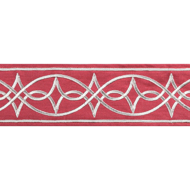 BRUNSCHWIG & FILS T8022104.19.0 ANAELLE TAPE RED TRIM - Eade's Wallpaper