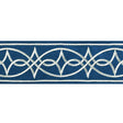BRUNSCHWIG & FILS T8022104.50.0 ANAELLE TAPE NAVY TRIM - Eade's Wallpaper