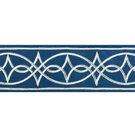 BRUNSCHWIG & FILS T8022104.50.0 ANAELLE TAPE NAVY TRIM - Eade's Wallpaper