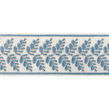 BRUNSCHWIG & FILS T8024100.5.0 FOUGERE BORDER BLUE TRIM - Eade's Wallpaper