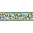 BRUNSCHWIG & FILS T8024102.335.0 LAURIS BORDER AQUA/LEAF TRIM - Eade's Wallpaper