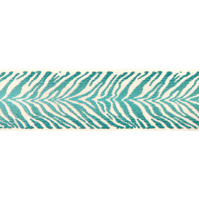 BRUNSCHWIG & FILS T8024104.13.0 TIGRE TAPE AQUA TRIM - Eade's Wallpaper
