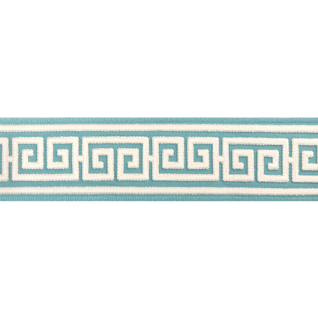 BRUNSCHWIG & FILS T8024106.13.0 PAROS TAPE AQUA TRIM - Eade's Wallpaper