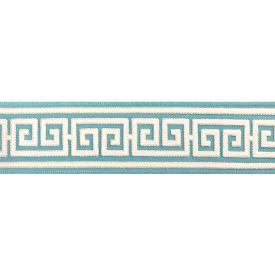 BRUNSCHWIG & FILS T8024106.13.0 PAROS TAPE AQUA TRIM - Eade's Wallpaper