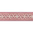 BRUNSCHWIG & FILS T8024106.19.0 PAROS TAPE RED TRIM - Eade's Wallpaper