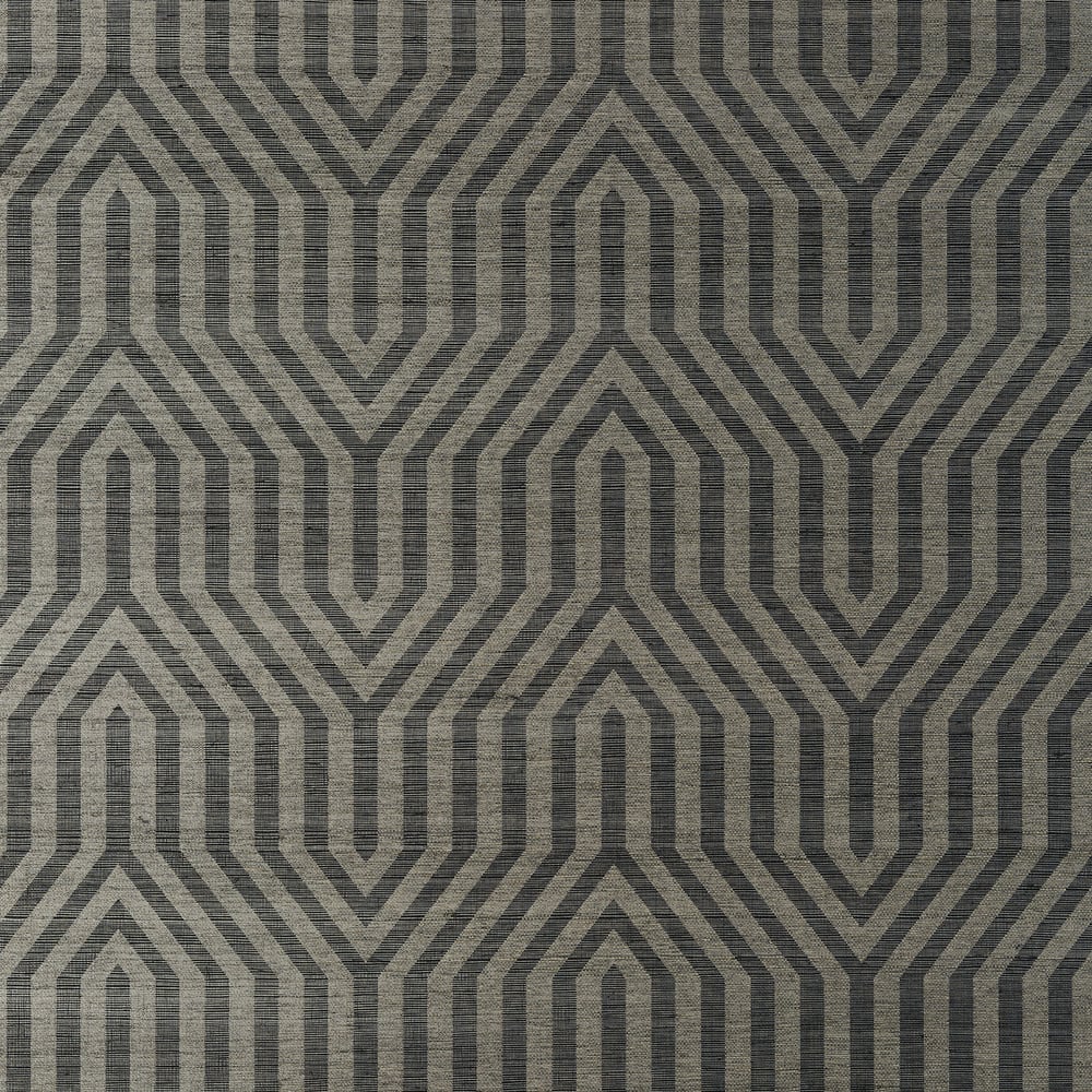 Thibaut T83007 TRIBECA SISAL Black Wallpaper