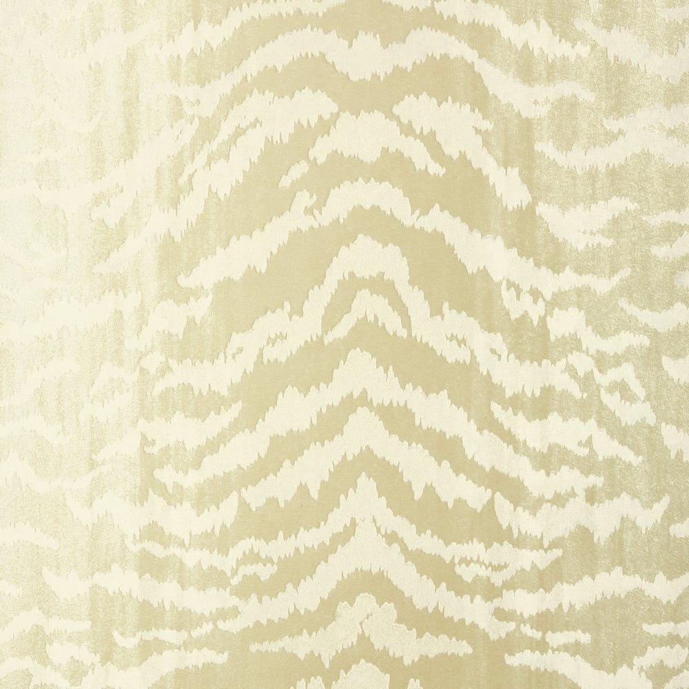 Thibaut T83064 TIGER FLOCK Pearl Wallpaper
