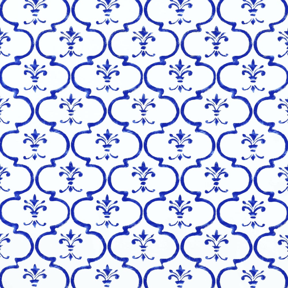 Thibaut T9177 DARIEN Blue Wallpaper