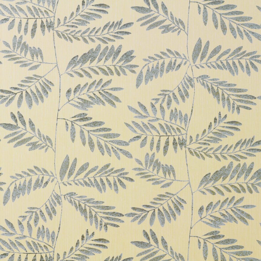 Thibaut T9199 HANA Cream and Blue Wallpaper