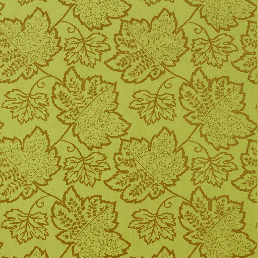 Thibaut T9243 NEW CANAAN Metallic on Green Wallpaper