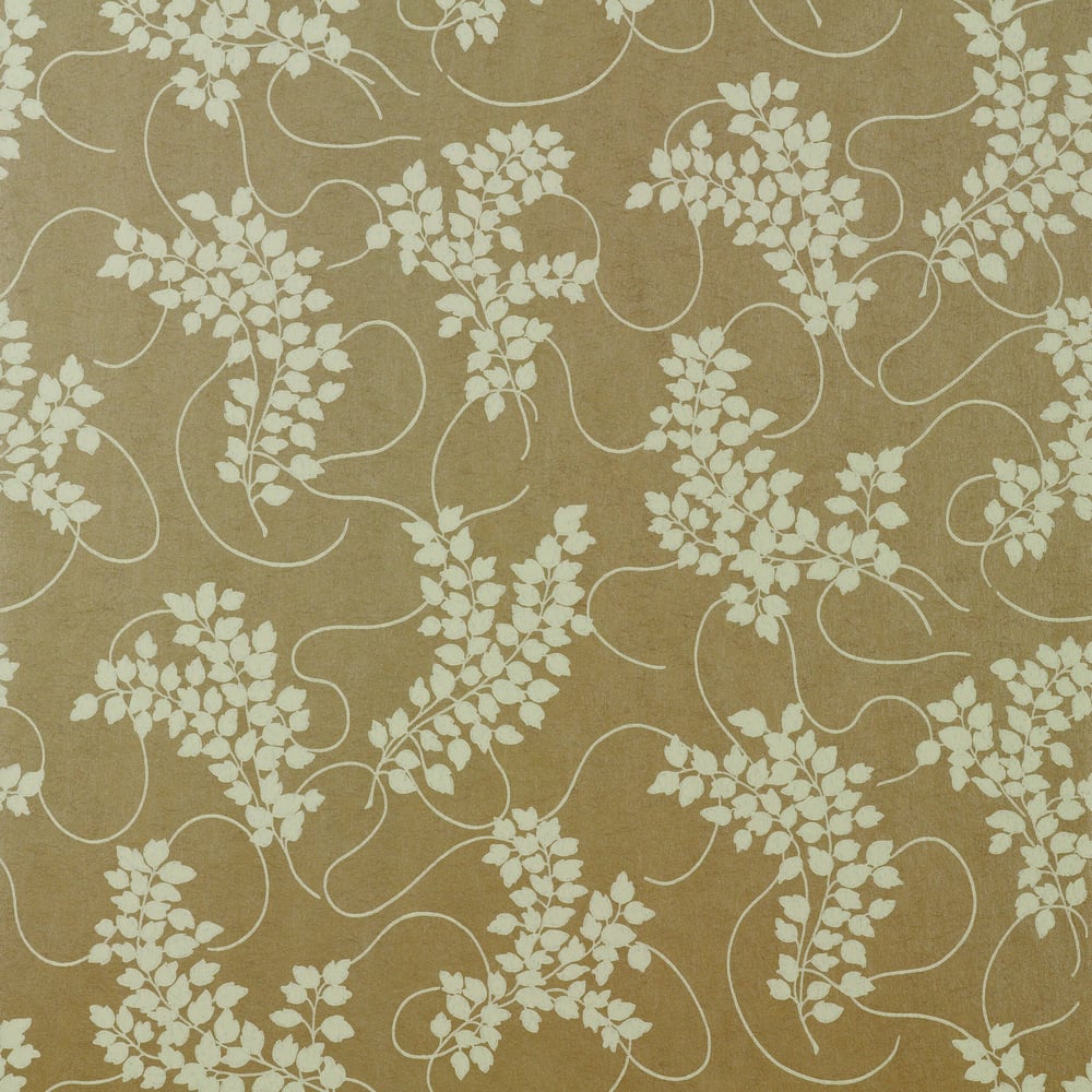 Thibaut T9281 SPRING Cream on Metallic Gold Wallpaper