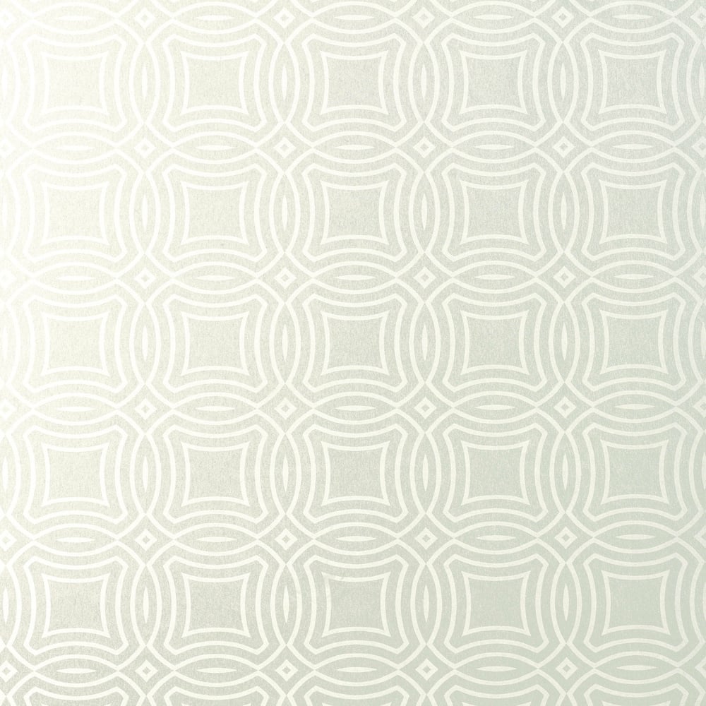 Thibaut T9294 VANCOUVER White on Pearl Wallpaper
