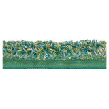 KRAVET DESIGN TA5322.335.0 ALOHA ROUCHE TURQUOISE TRIM - Eade's Wallpaper