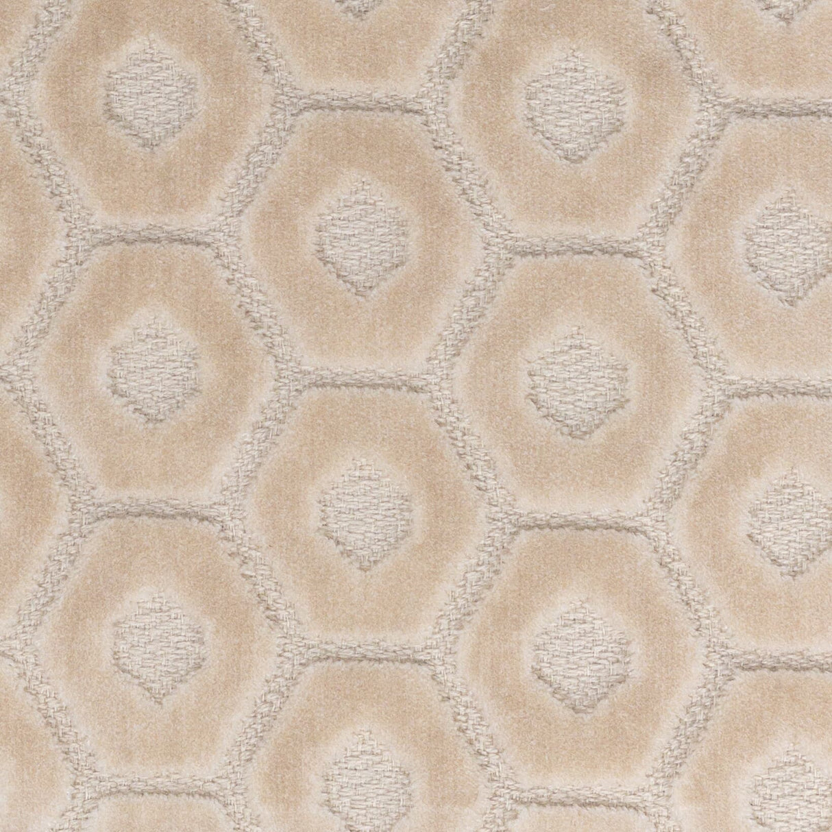 STOUT TAMB-5 TAMBOURINE 5 CREAM Fabric - Eades Wallpaper & Fabric