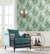 York TC2603 Tropical Paradise Green & Light Blue Wallpaper