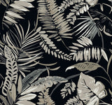 York TC2625 Tropical Toss Black Wallpaper