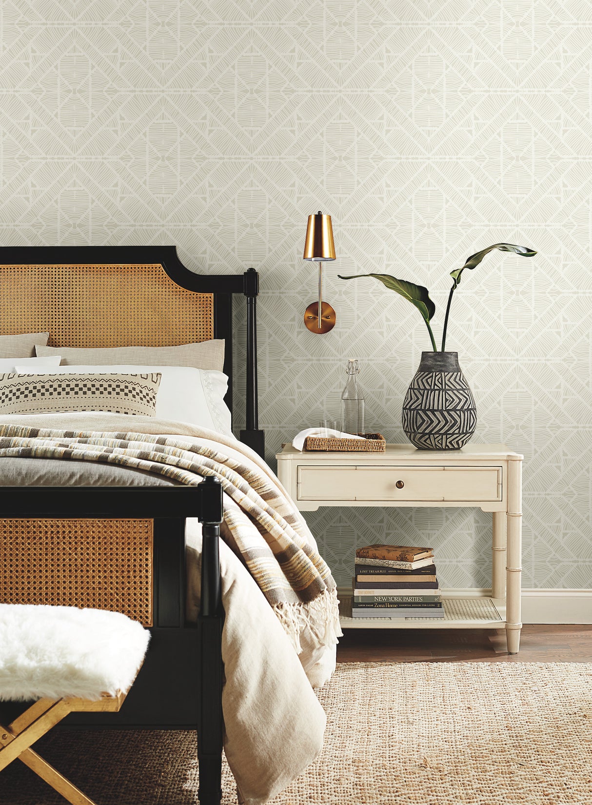 York TC2702 Diamond Macrame Beige Wallpaper
