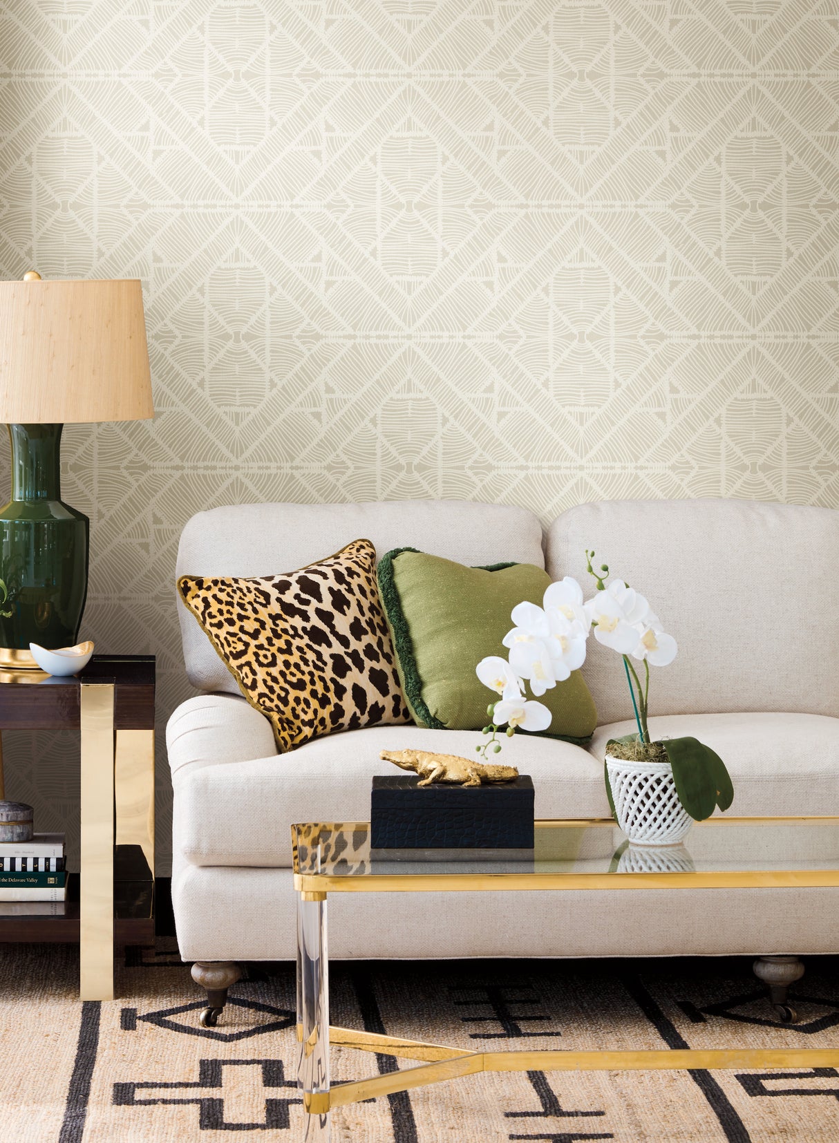 York TC2702 Diamond Macrame Beige Wallpaper