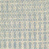 Schumacher Temple Blue Fabric - Eade's Wallpaper