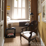 Schumacher Temple Brown Fabric - Eade's Wallpaper