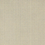 Schumacher Temple Aqua Fabric - Eade's Wallpaper