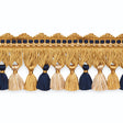 Schumacher TF1014-4 AMANDA TASSEL FRINGE in GOLD/NAVY/ECRU T