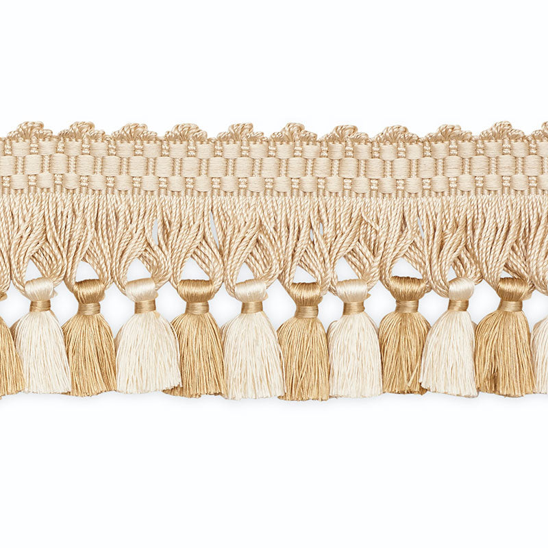 Schumacher TF1054-2 JOHANNA TASSEL FRINGE in OATMEAL/EGGSHEL