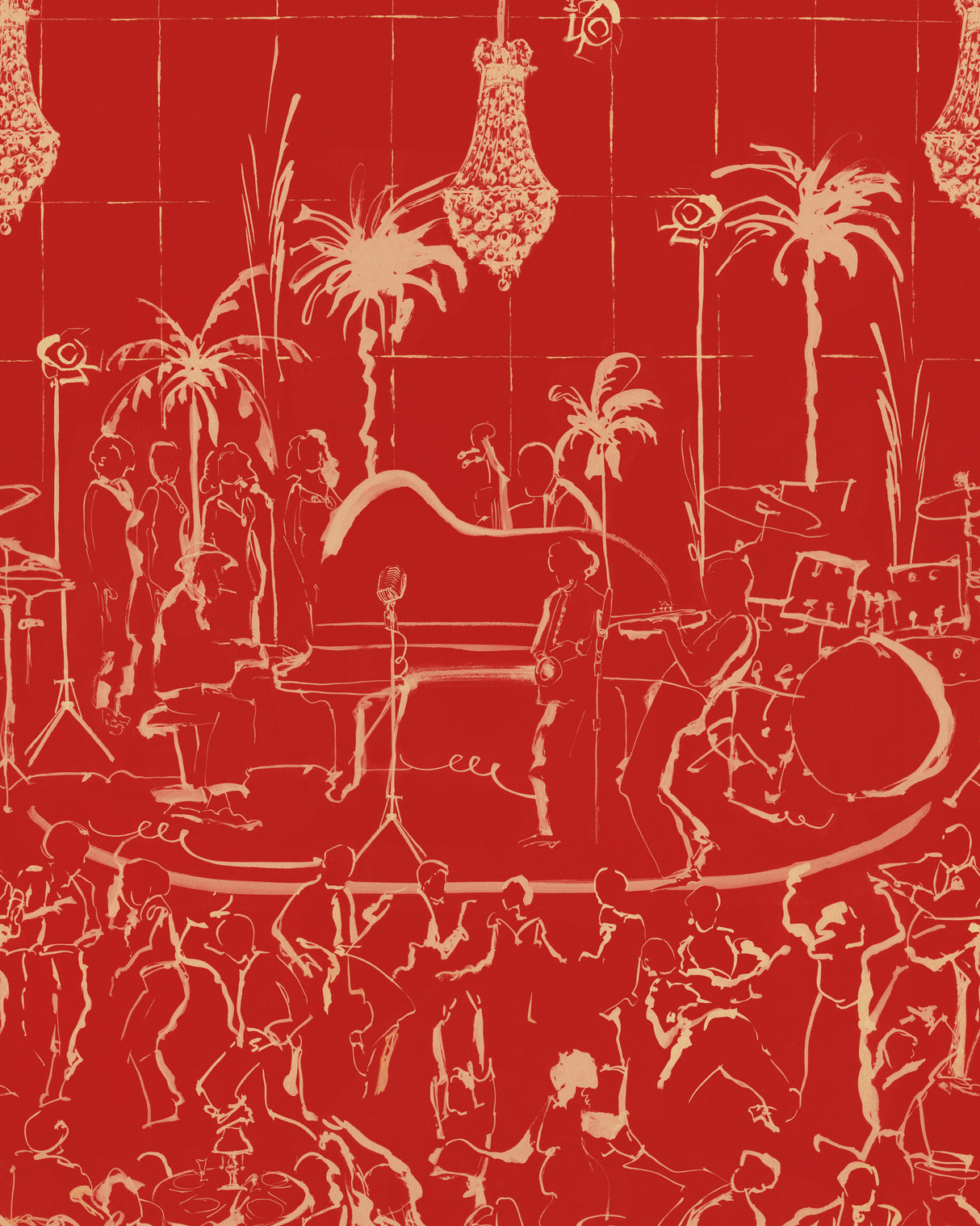 MindtheGap THE CLUB Poppy - Wallpaper Collection 2025 - Jazz Live