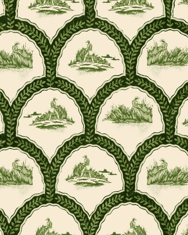 MindtheGap THE HUNTER Artichoke - Wallpaper Collection 2024 - The Wetlands