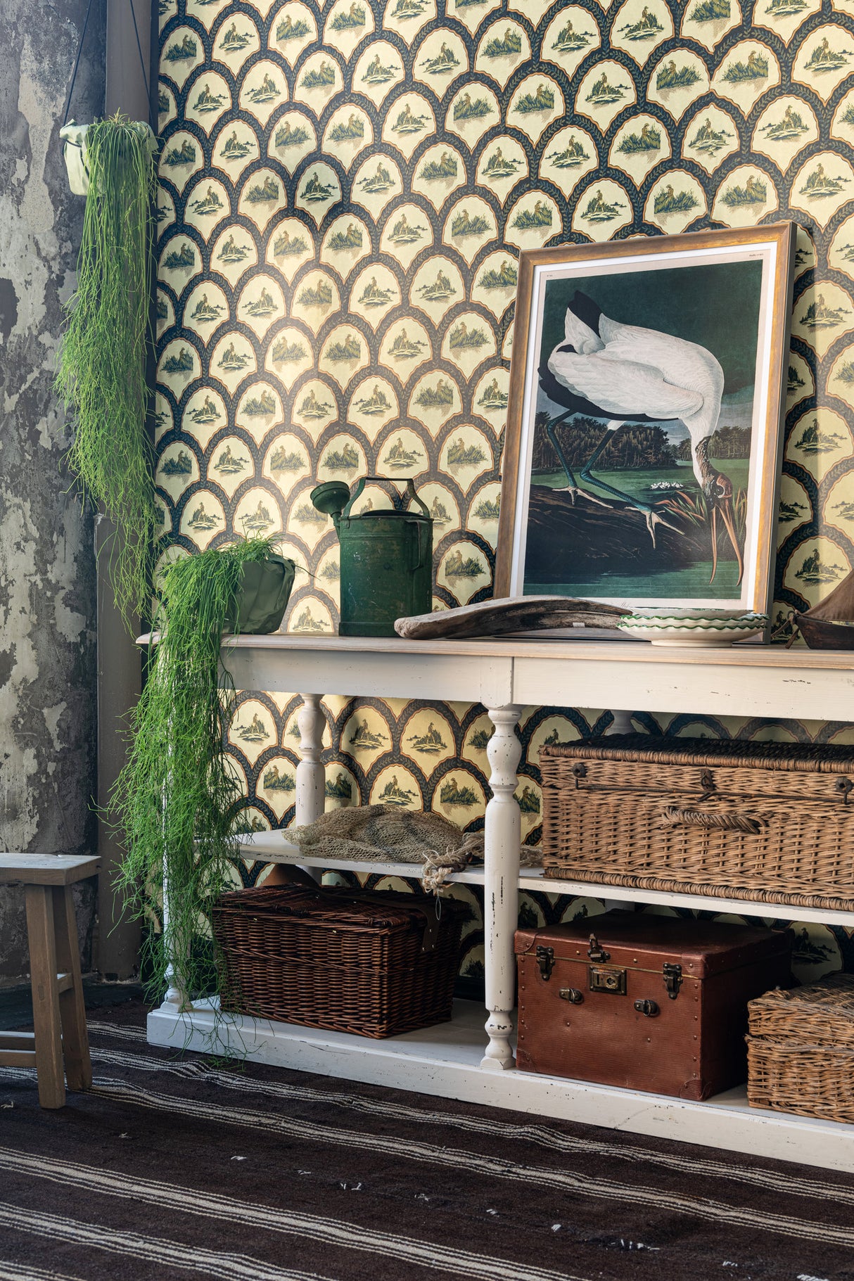 MindtheGap THE HUNTER Pale Green - Wallpaper Collection 2024 - The Wetlands