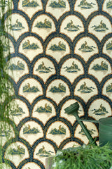 MindtheGap THE HUNTER Pale Green - Wallpaper Collection 2024 - The Wetlands