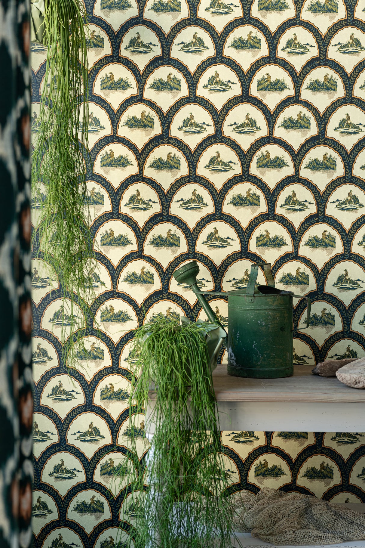 MindtheGap THE HUNTER Pale Green - Wallpaper Collection 2024 - The Wetlands