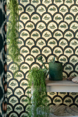 MindtheGap THE HUNTER Pale Green - Wallpaper Collection 2024 - The Wetlands