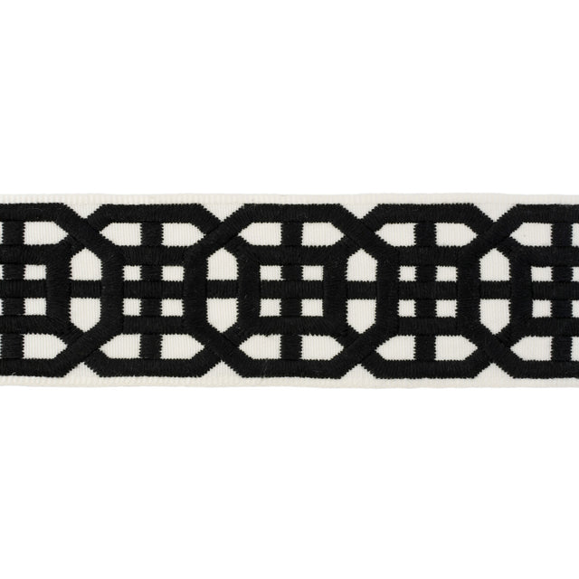 LEE JOFA TL10136.8.0 AVIGNON TAPE BLACK TRIM - Eade's Wallpaper