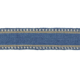 LEE JOFA TL10169.515.0 DANAKIL TAPE BLUE/SLATE TRIM - Eade's Wallpaper