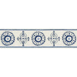 LEE JOFA TL10175.150.0 BELLES TAPE BLUE/NAVY TRIM - Eade's Wallpaper