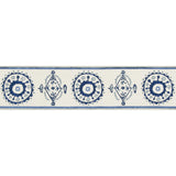 LEE JOFA TL10175.150.0 BELLES TAPE BLUE/NAVY TRIM - Eade's Wallpaper