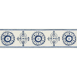 LEE JOFA TL10175.150.0 BELLES TAPE BLUE/NAVY TRIM - Eade's Wallpaper