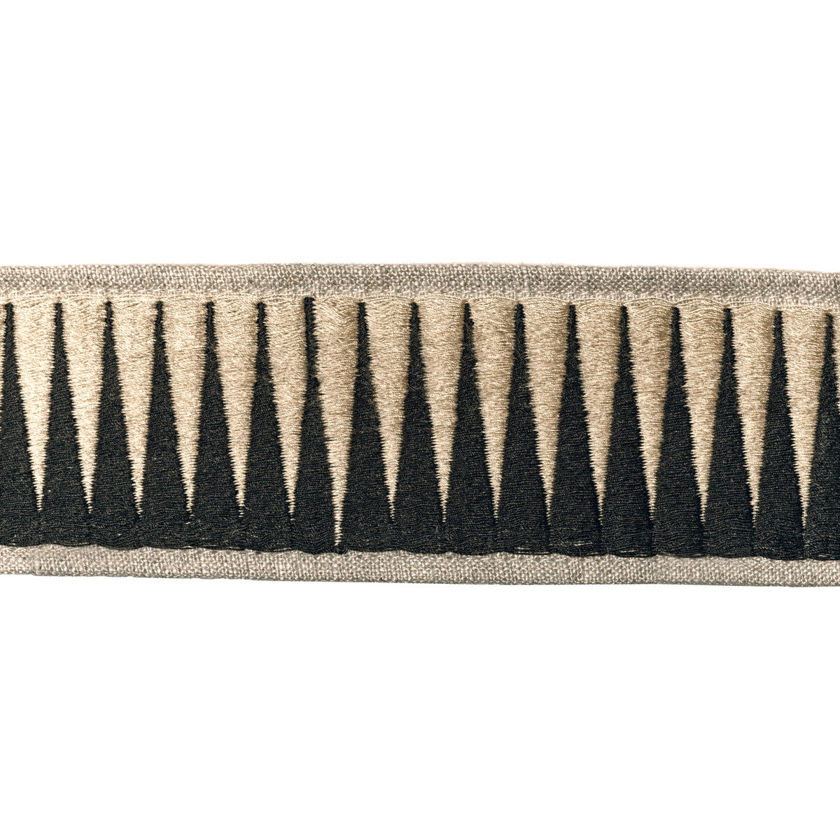 LEE JOFA MODERN TL10180.81.0 BRAVADO TAPE EBONY IVORY TRIM - Eade's Wallpaper