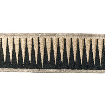 LEE JOFA MODERN TL10180.81.0 BRAVADO TAPE EBONY IVORY TRIM - Eade's Wallpaper