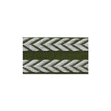 LEE JOFA TL10182.316.0 CHEVRON BRAID OLIVE GREEN & FLAX TRIM - Eade's Wallpaper