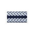 LEE JOFA TL10182.501.0 CHEVRON BRAID NAVY & WHITE TRIM - Eade's Wallpaper