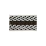 LEE JOFA TL10182.616.0 CHEVRON BRAID BROWN & FLAX TRIM - Eade's Wallpaper